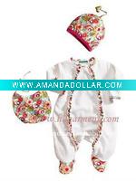 Wholesale hot!!100%cotton baby lace rompers