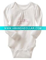 Wholesale Organic Cotton Baby Rompers with Customized Logo