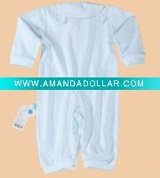 Wholesale infant wear baby romper safe environmental 100% japanese pure organic pima cotton infant ware facoty