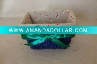 christmas cornhusk basket
