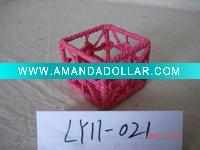 Wholesale christmas paper rope woven basket