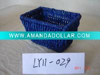 black cornhusk basket
