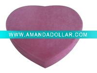 pink leather/PU chocolate heart box