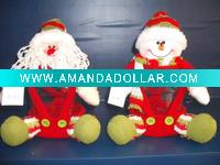 Wholesale christmas plastic santa snowman candy jar