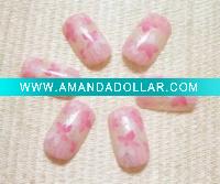 Wholesale pink flower bare nail kit (24 pcs)