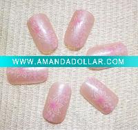 white flower bare nail kit (24 pcs)