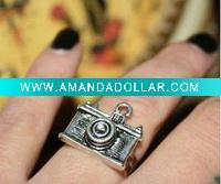 Wholesale NCamera photo photography artist silver adjustable RING