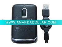 Wholesale Leather card usb optical mouse