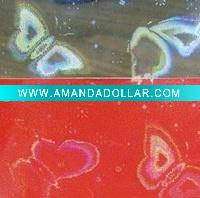 Wholesale laser butterfly photo grade cold lamination film
