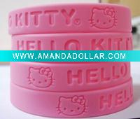 Wholesale Fashion deboss/emboss/printed silicone bracelet