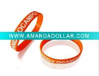 Personalized silicone bracelet, logos can be debossed, embossed, printed.etc