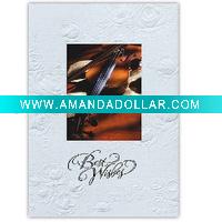 Wholesale elegent brithday card with rose embossing