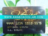 PVC card with embossment & foil stamping