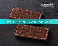 jeans leather mark embossed leather label