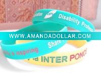 Wholesale New style deboss/emboss/printed silicone bracelet