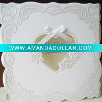 Wholesale wedding invitation card with embossing & peral foil