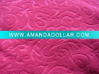 Wholesale DTY polar fleece fabric embossed(wholesale fleece )