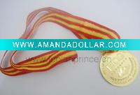 Wholesale embossed medal with lanyard