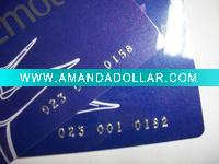 Silver Embossed Number Member Card