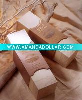 kraft paste stamping emboss logo wine box