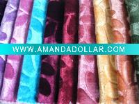 Wholesale 100% polyester Embossed velvet solid color
