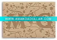 embossed leather label