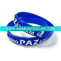 Wholesale Colorful embossed silicone bracelet