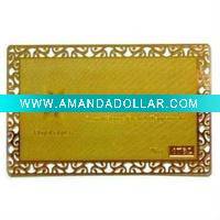 Wholesale Embossing Gold Gift Card