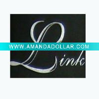 embossed leather label for garment