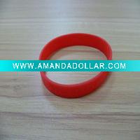 Simple color embossed Silicone Bracelet