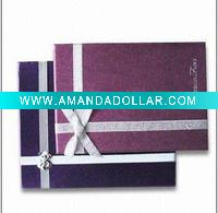 Wholesale Paper Gift Box with Cover Lamination and Embossing Surfaces