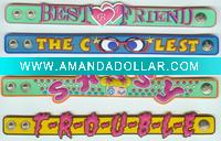 Wholesale EMbossed advertising silicone wristbands promotions gifts