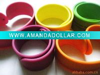 Wholesale colorful customised letter printed/debossed/embossed silicone slap bracelet