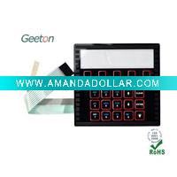 Embossed tactile membrane switch manufacture