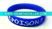 Wholesale embossed silicone bracelet