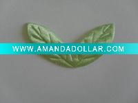 2 Connected Ultrasonic Embossing Satin leaves