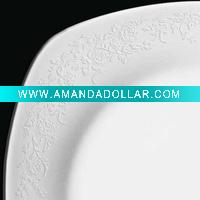 Wholesale EMBOSSED PORCELAIIN DINNERWARE