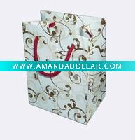 Wholesale luxury embossing paper bag for shopping