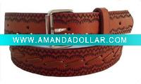 Wholesale Lady embossed leather belt