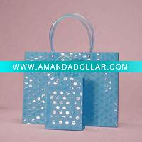 Wholesale 2011 Embossed Dot Tube Handle Shopping PP Gift Bags