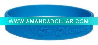 silicone embossed wristbands