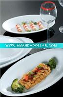 Wholesale Embossed Porcelain Plate, Fine China Plate, Ceramic Hotel Ware