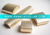 Wholesale OEM golden emboss jewelry packging box