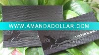 Embossed jeans label