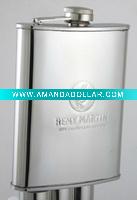 Wholesale 9oz stainless steel embossed hip flask