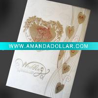 embossing wedding invitation card