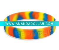 emboss silicone bracelet