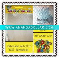 Wholesale Embossed metallic foil Scrapbook