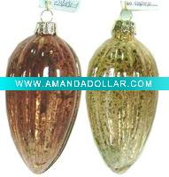 Wholesale Glass hanging ball ornament, antique colorating egg shape