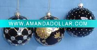 Wholesale Luxry handmade Christmas glass ball ornaments